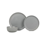 George Home grey ribbed stoneware dinner set (British brand)