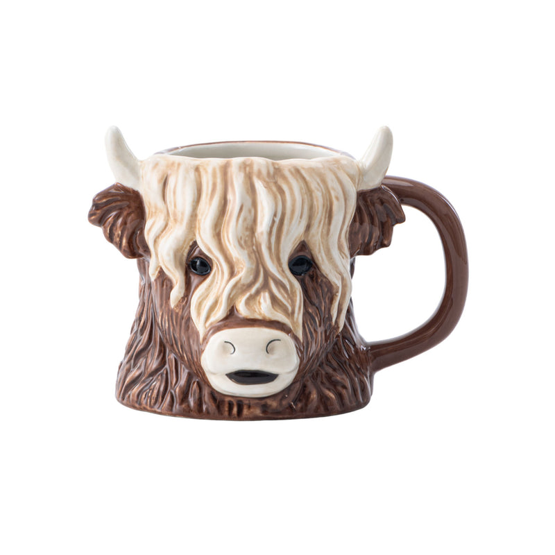 George Home Highland Cow shaped mug - British product