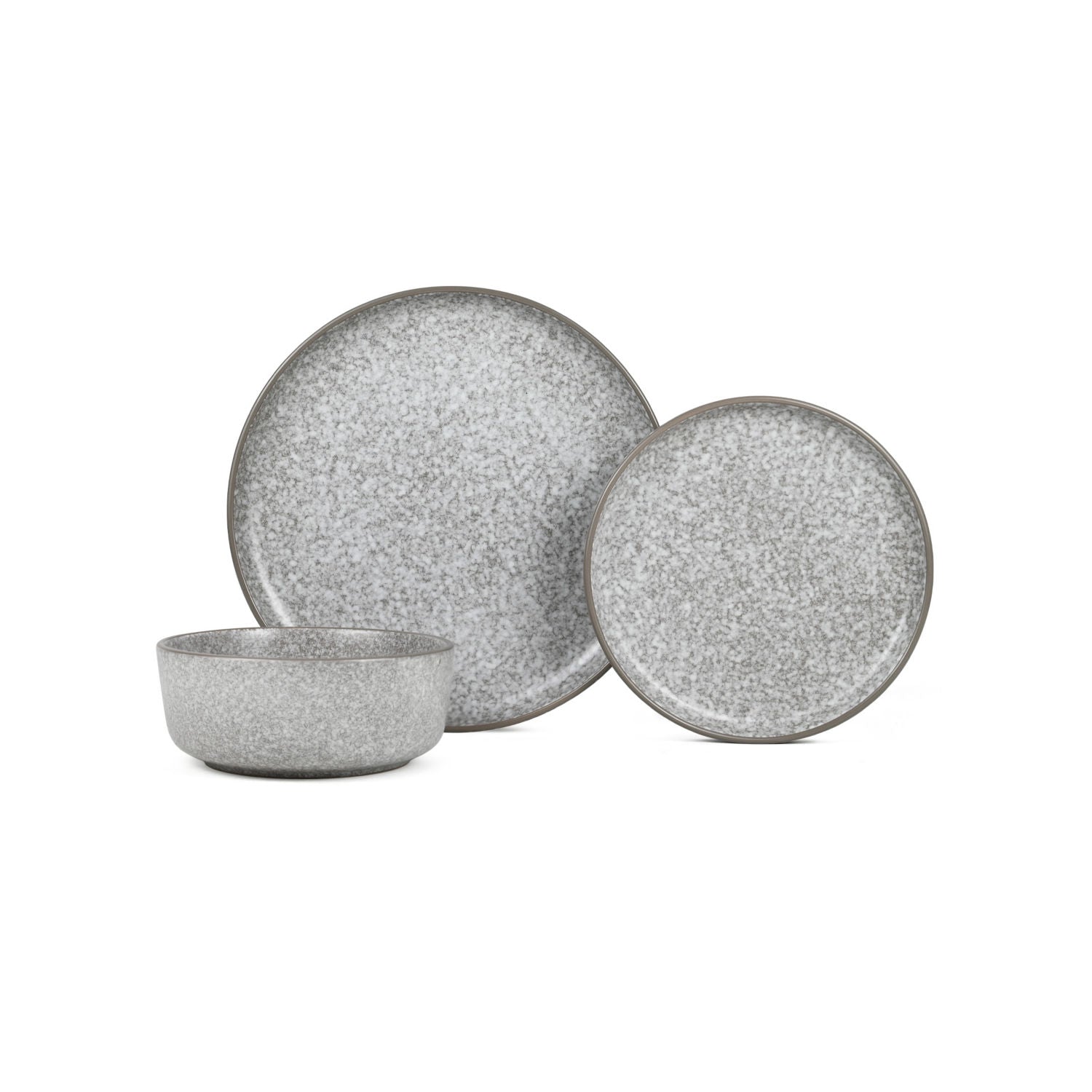 George Home concrete-effect stoneware dinner set, UK version