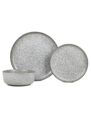 George Home concrete-effect stoneware dinner set, UK version