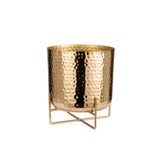 George Home gold hammered effect planter, UK version