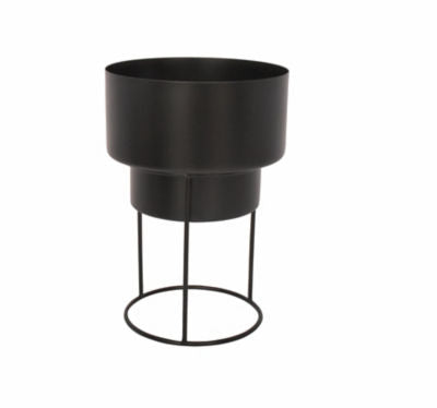 George Home black planter with stand 23.5x23.5x33.5cm, imported from the UK