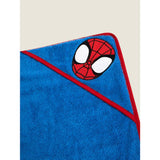 George Home blue Spider-Man hooded towel 75x75cm (British brand)