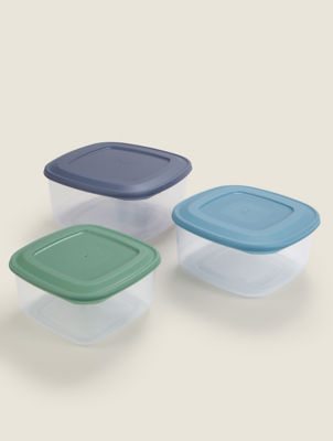 George Home 3 piece square food storage set - British product