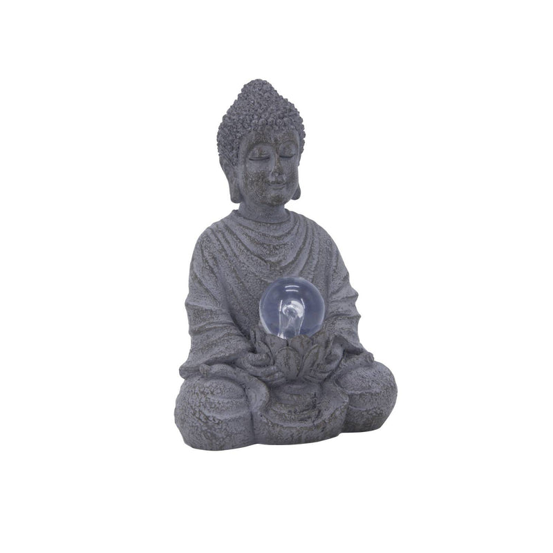George Home solar Buddha statue with white LED 11x11.5x16.5cm (British brand)