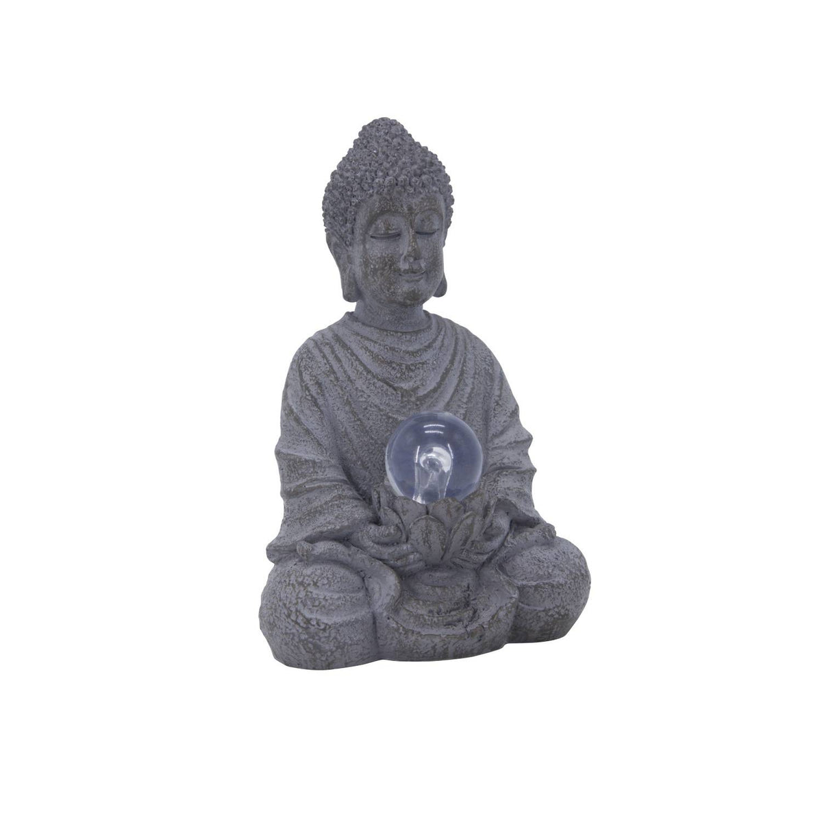 George Home solar Buddha statue with white LED 11x11.5x16.5cm (British brand)
