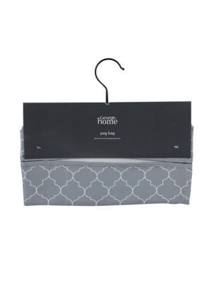 George Home patterned fabric peg bag (British brand)