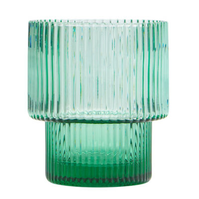 George Home green stacking rib mixer glass, UK version