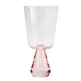 George Home chunky pink stem wine glass - British product