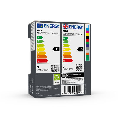 ASDA candle lightbulb warm white 25W small screw E14 - British product