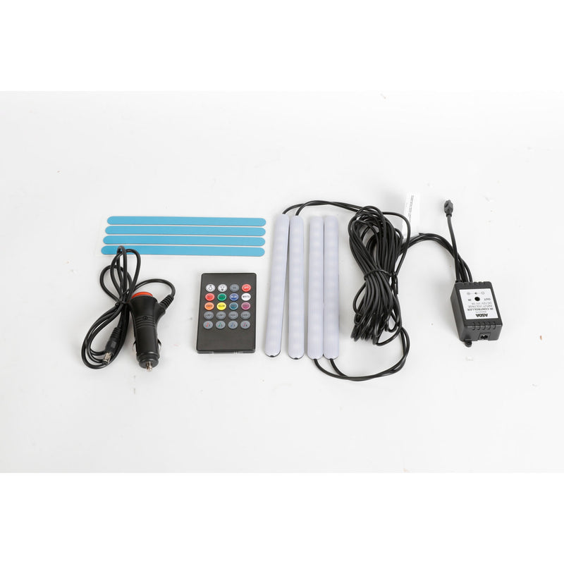ASDA interior LED car lights 8 colors remote control, UK version
