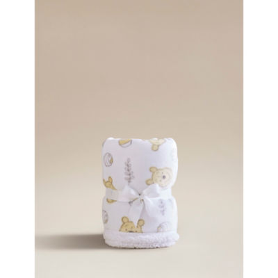 Disney Winnie the Pooh sherpa blanket 100x70cm, UK version