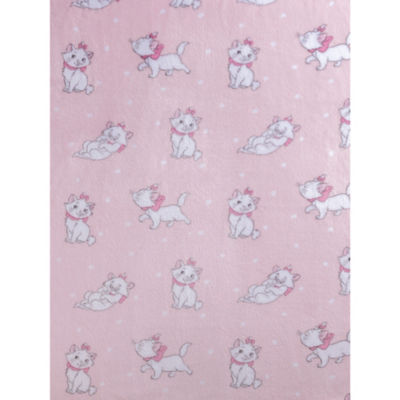 George Home Disney Marie pink fleece blanket 100x70cm, UK version