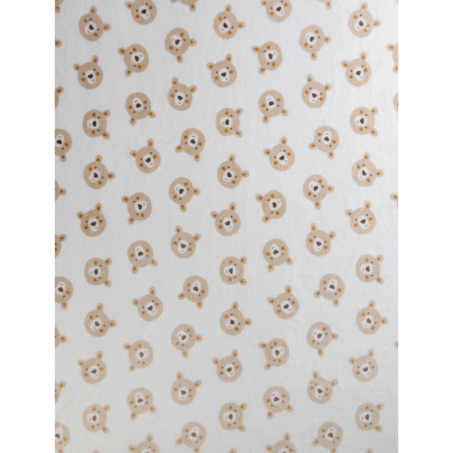 George Home natural bear print fleece blanket 150x120 cm, imported from the UK
