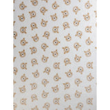 George Home natural bear print fleece blanket 150x120 cm, imported from the UK