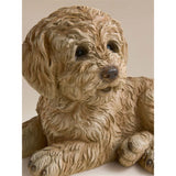 George Home garden ornament brown resin cockapoo - British product