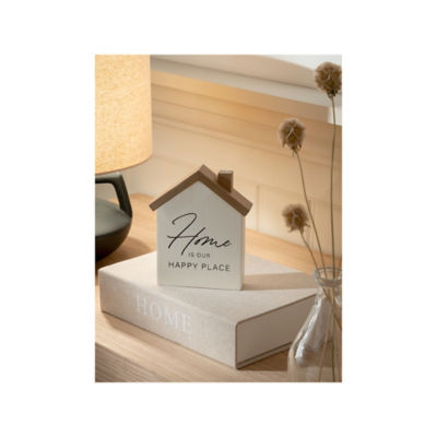 At Home with Stacey Solomon natural wood home sign, imported from the UK