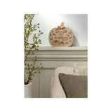 Stacey Solomon light wood pumpkin sign 17cm, imported from the UK