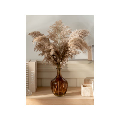 At Home with Stacey Solomon brown pampas grass vase 23 cm - British product