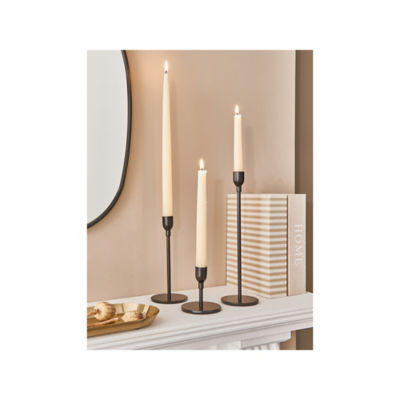 Stacey Solomon black metal candle holder set of 3 - British product