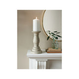 Stacey Solomon natural stoneware candle holder 13.5x25cm, UK version
