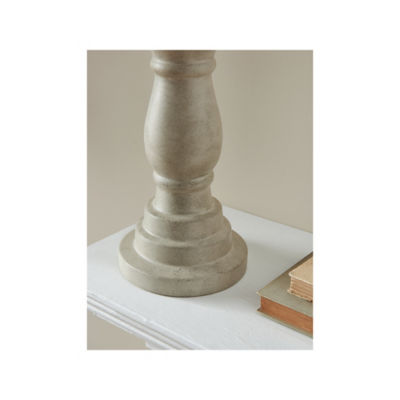 Stacey Solomon natural stoneware candle holder 13.5x25cm, UK version