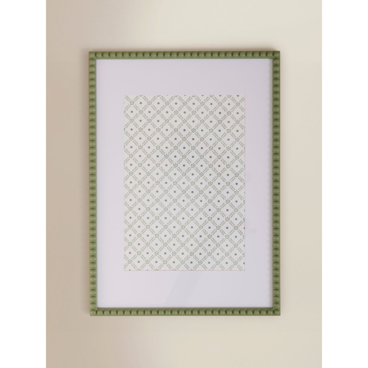 George Home green beaded photo frame A3, UK version