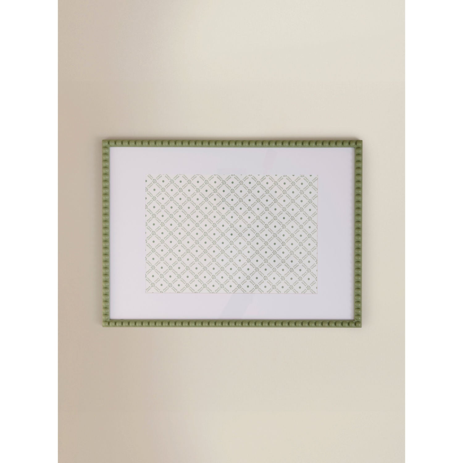 George Home green beaded photo frame A3, UK version
