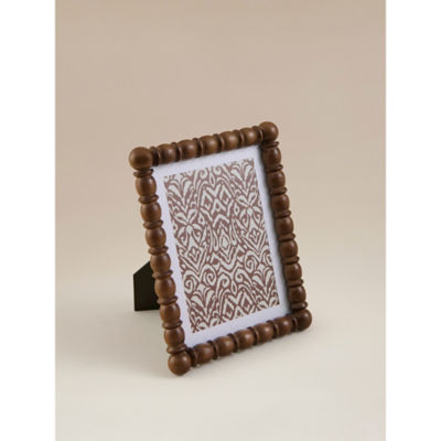 George Home dark wood bobbin picture frame 7x5 inch - British product
