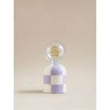 George Home lilac portable checkerboard lamp, imported from the UK
