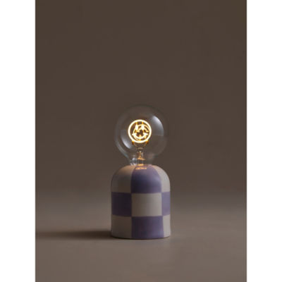George Home lilac portable checkerboard lamp, imported from the UK