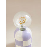 George Home lilac portable checkerboard lamp, imported from the UK