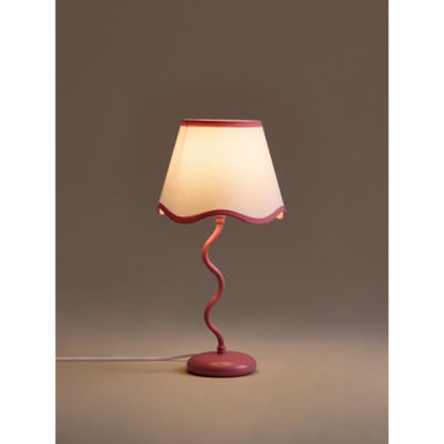 George Home pink wave lamp 36cm tall - British product