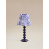 George Home navy table lamp with fabric shade - British product