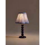 George Home navy table lamp with fabric shade - British product