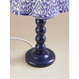 George Home navy table lamp with fabric shade - British product