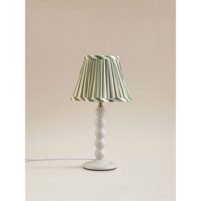 George Home white bobbin table lamp (British brand)