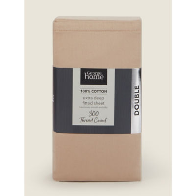 George Home fitted sheet king size 300 thread count, UK version
