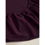 George Home purple brushed cotton fitted sheet double, imported from the UK