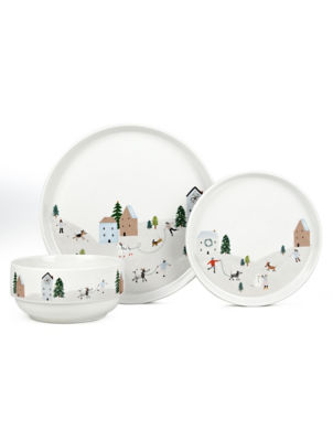 George Home white porcelain dinner set 12 piece, UK version