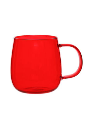 George Home red glass tea mug, UK version