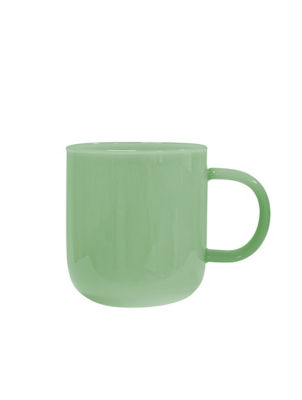 George Home green milk glass mug (British brand)