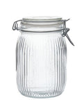George Home ribbed clip lid canister 1L - British product