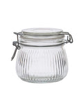 George Home ribbed clip lid canister 500ml - British product