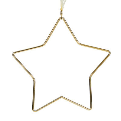 George Home gold wire star bauble Christmas decoration (British brand)