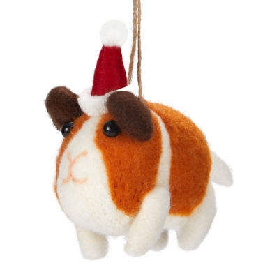 George Home guinea pig bauble 5x11x9 cm, imported from the UK