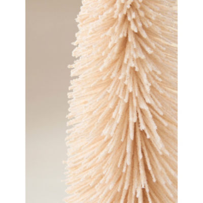 George Home cream brush Christmas tree 40cm, UK version