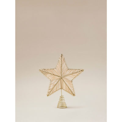 George Home natural star tree topper 23x28.5cm, UK version
