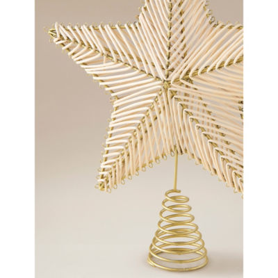 George Home natural star tree topper 23x28.5cm, UK version