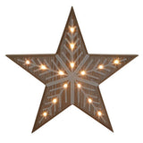 George Home wooden LED star decoration 29cm, imported from the UK